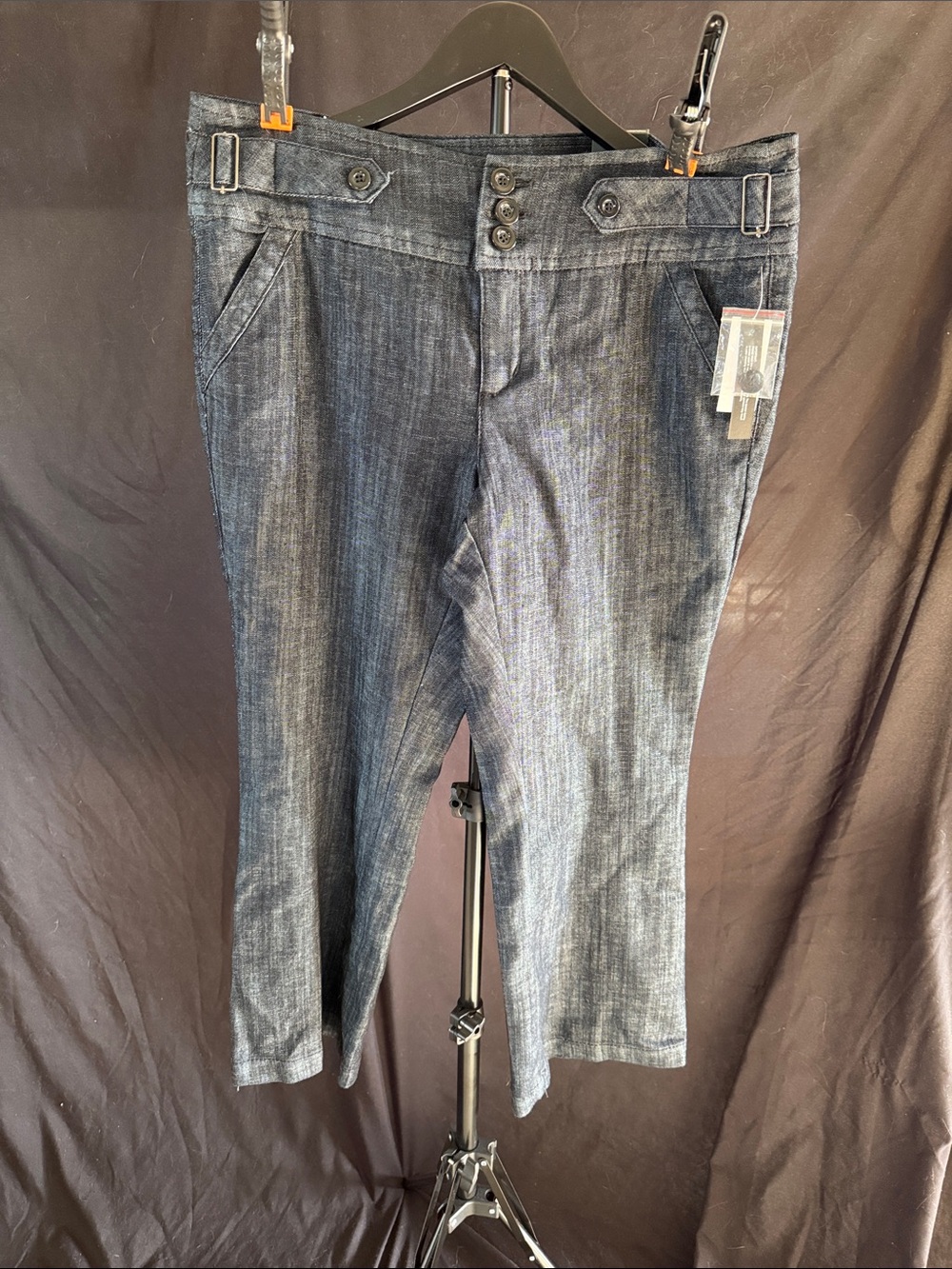Roz & Ali Dark Wash Cropped Jeans